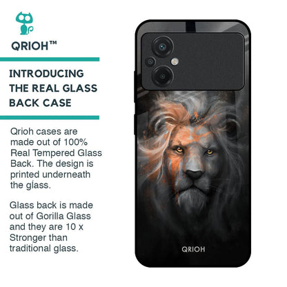 Devil Lion Glass Case for Poco M5