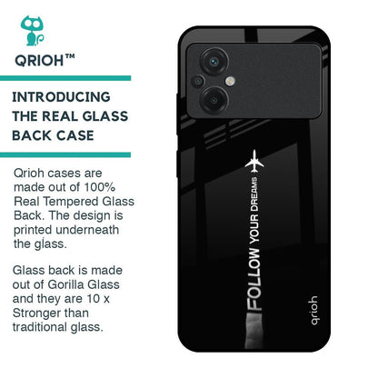 Follow Your Dreams Glass Case for Poco M5