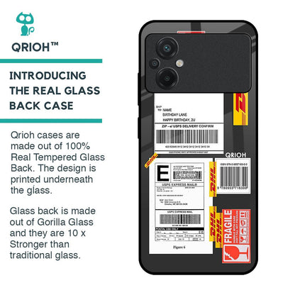 Cool Barcode Label Glass Case For Poco M5
