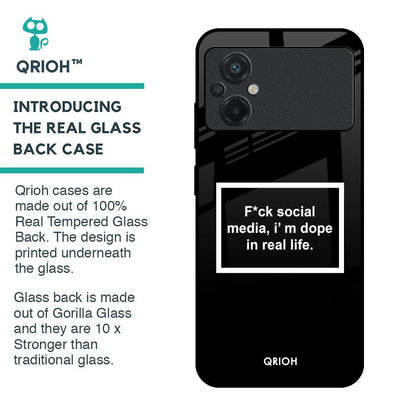 Dope In Life Glass Case for Poco M5