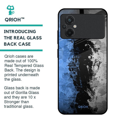 Dark Grunge Glass Case for Poco M5