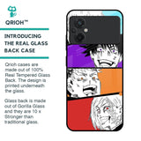 Anime Sketch Glass Case for Poco M5