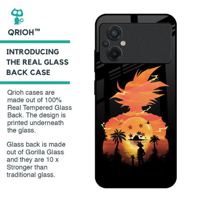 Japanese Paradise Glass Case for Poco M5