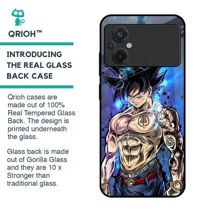 Branded Anime Glass Case for Poco M5