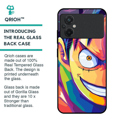 Monkey Wpap Pop Art Glass Case for Poco M5