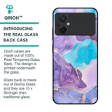 Alcohol ink Marble Glass Case for Poco M5