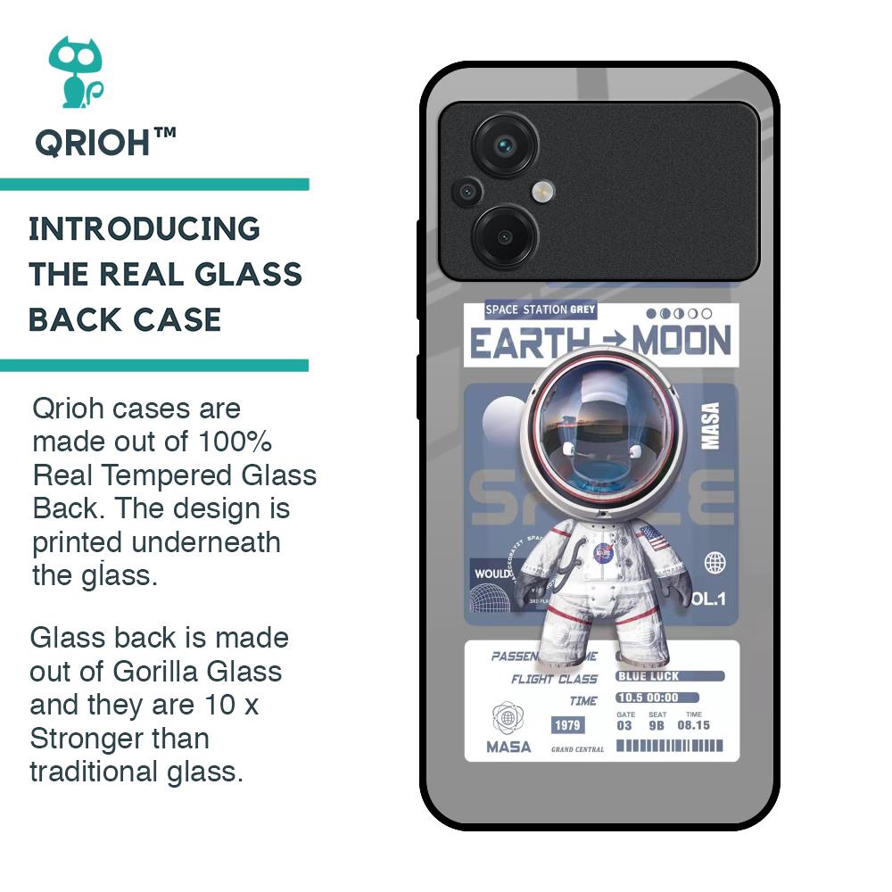 Space Flight Pass Glass Case for Poco M5