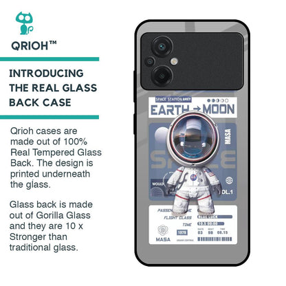Space Flight Pass Glass Case for Poco M5