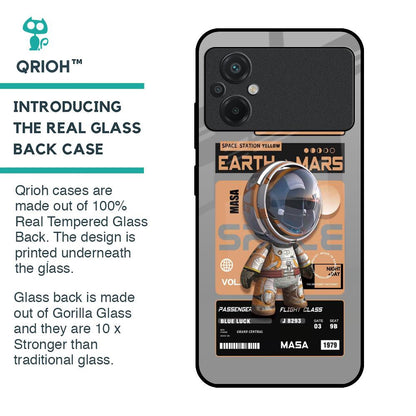 Space Ticket Glass Case for Poco M5