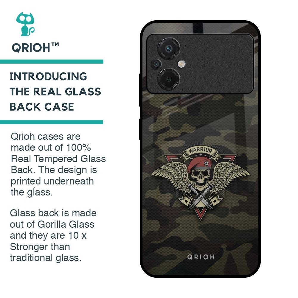 Army Warrior Glass Case for Poco M5