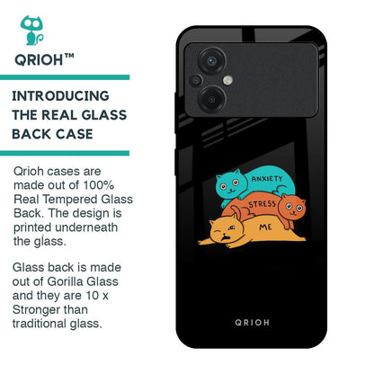 Anxiety Stress Glass Case for Poco M5