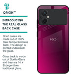Pink Burst Glass Case for Poco M5