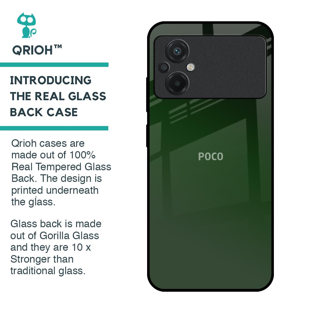 Deep Forest Glass Case for Poco M5