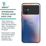 Blue Mauve Gradient Glass Case for Poco M5