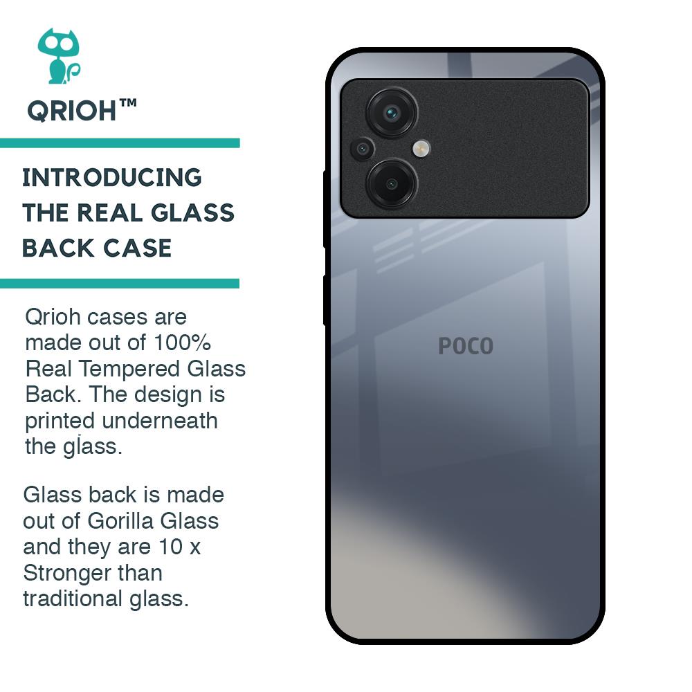 Space Grey Gradient Glass Case for Poco M5