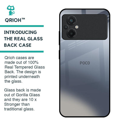 Space Grey Gradient Glass Case for Poco M5