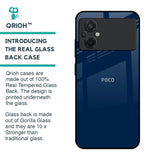 Royal Navy Glass Case for Poco M5