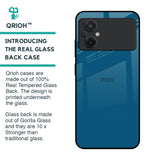 Cobalt Blue Glass Case for Poco M5