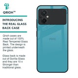 Oceanic Turquiose Glass Case for Poco M5