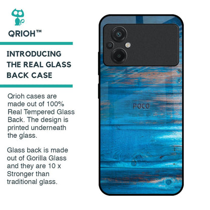 Patina Finish Glass case for Poco M5