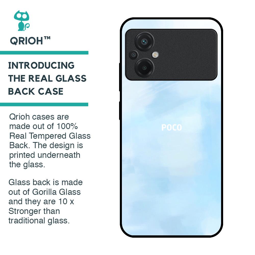 Bright Sky Glass Case for Poco M5