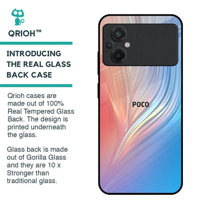 Mystic Aurora Glass Case for Poco M5
