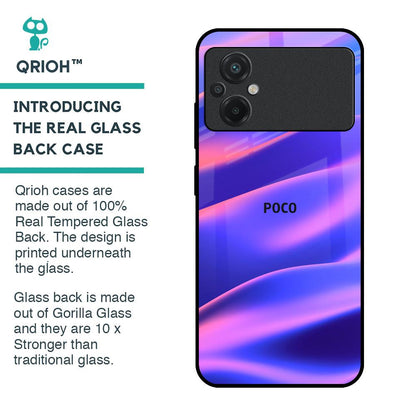 Colorful Dunes Glass Case for Poco M5