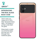 Pastel Pink Gradient Glass Case For Poco M5
