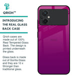 Magenta Gradient Glass Case For Poco M5