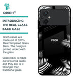 Zealand Fern Design Glass Case For Poco M5