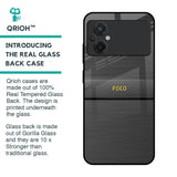 Grey Metallic Glass Case For Poco M5