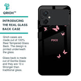 Fly Butterfly Glass Case for Poco M5