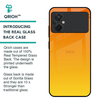 Sunset Glass Case for Poco M5