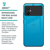 Blue Aqua Glass Case for Poco M5