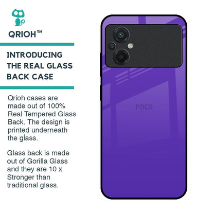 Amethyst Purple Glass Case for Poco M5