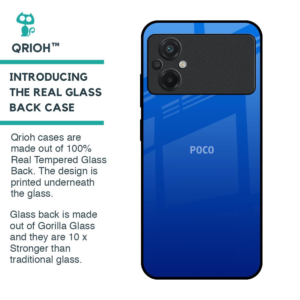 Egyptian Blue Glass Case for Poco M5