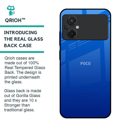 Egyptian Blue Glass Case for Poco M5