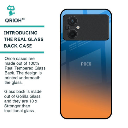 Sunset Of Ocean Glass Case for Poco M5