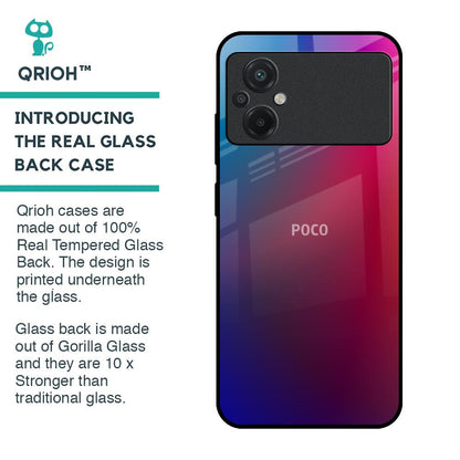 Magical Color Shade Glass Case for Poco M5