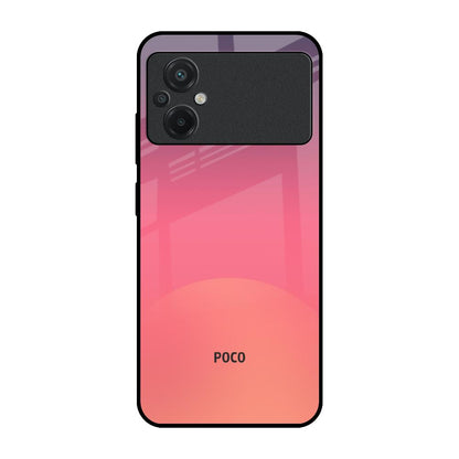 Sunset Orange Poco M5 Glass Cases & Covers Online