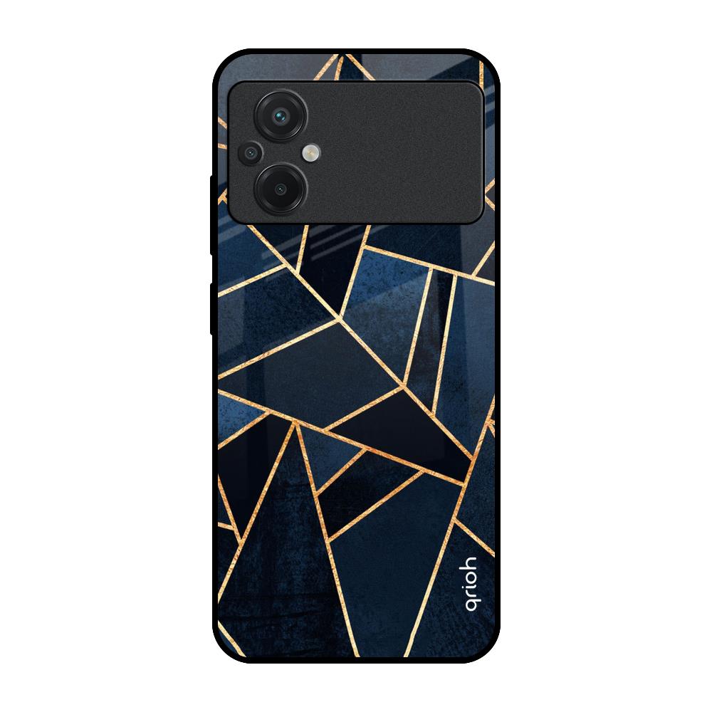 Abstract Tiles Poco M5 Glass Cases & Covers Online