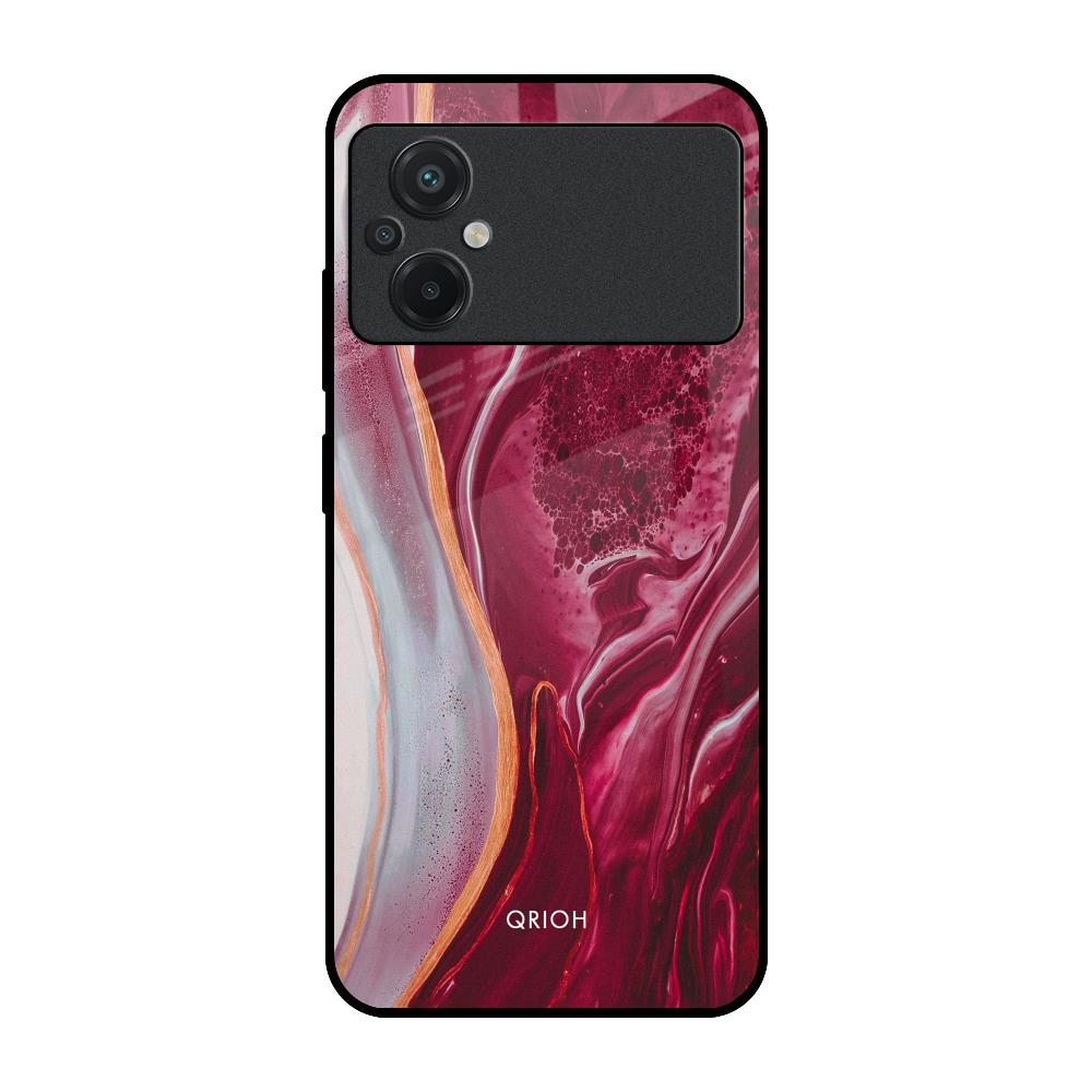 Crimson Ruby Poco M5 Glass Cases & Covers Online