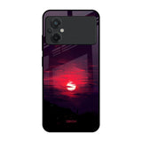 Morning Red Sky Poco M5 Glass Cases & Covers Online