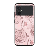 Shimmer Roses Poco M5 Glass Cases & Covers Online