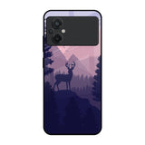 Deer In Night Poco M5 Glass Cases & Covers Online