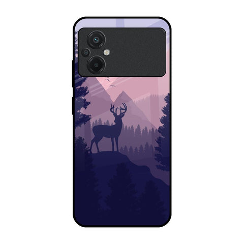 Deer In Night Poco M5 Glass Cases & Covers Online