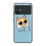 Adorable Cute Kitty Poco M5 Glass Cases & Covers Online