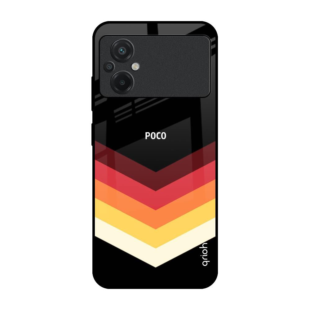 Abstract Arrow Pattern Poco M5 Glass Cases & Covers Online