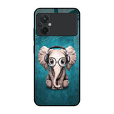 Adorable Baby Elephant Poco M5 Glass Cases & Covers Online