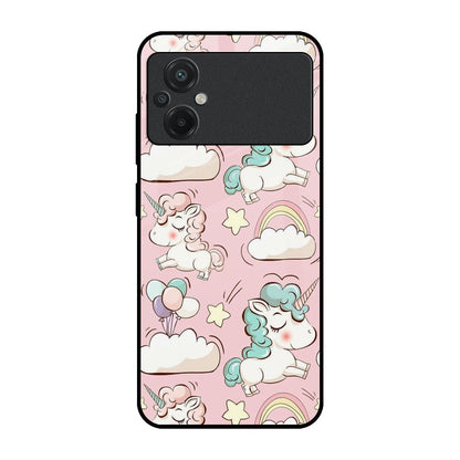 Balloon Unicorn Poco M5 Glass Cases & Covers Online